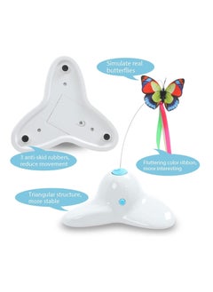 KASTWAVE Cats Toys, Cat Toys Interactive for Indoor Cats Adult Kitten, Electric Kitten Toys, Automatic Rotating Butterfly Cat Toy for Chasing, Interactive Kitten Toys Gifts  - Image 2