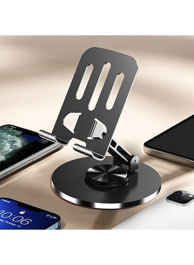 Gray Universal 360 Degree Rotating Full Metal Phone Tablet Stand Adjustable - Image 2