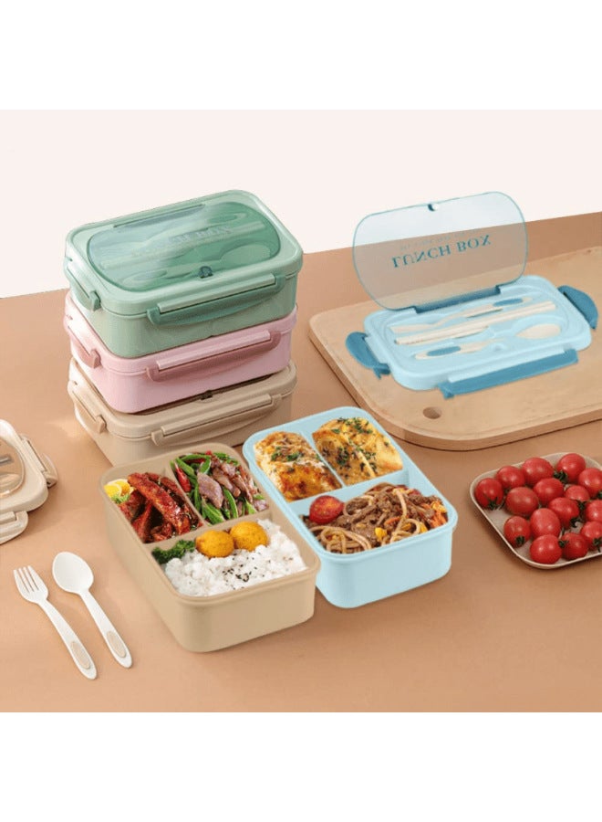 Temu Explosion In Stock Compartment Insulation Lunch Box Microwave Lunch Box Students Lunch Box Girls Work-Specifications:Khaki  - Image 3