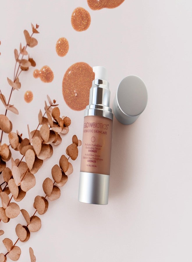Glowbiotics Probiotic HydraGlow Illuminating Serum Bronze: Hydrating Dew Drops for Radiant Skin, Illuminating Glow Enhancer with Hyaluronic Acid and Probiotics, 1 Fl Oz - Image 4