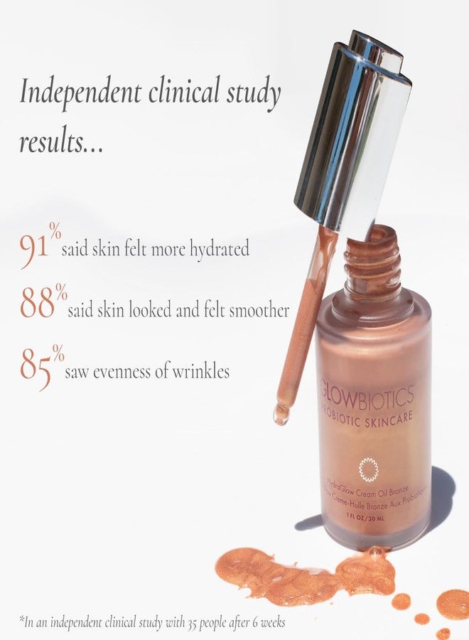 Glowbiotics Probiotic HydraGlow Illuminating Serum Bronze: Hydrating Dew Drops for Radiant Skin, Illuminating Glow Enhancer with Hyaluronic Acid and Probiotics, 1 Fl Oz - Image 3