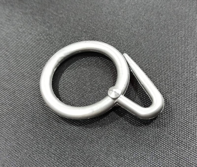 FAPBADRI Plastic Curtain Rings for Windows Curtains, Door Curtains, Bathroom Curtains and Other Multipurpose Usage - Colour: Silver MATT - 100 Pieces - Image 5