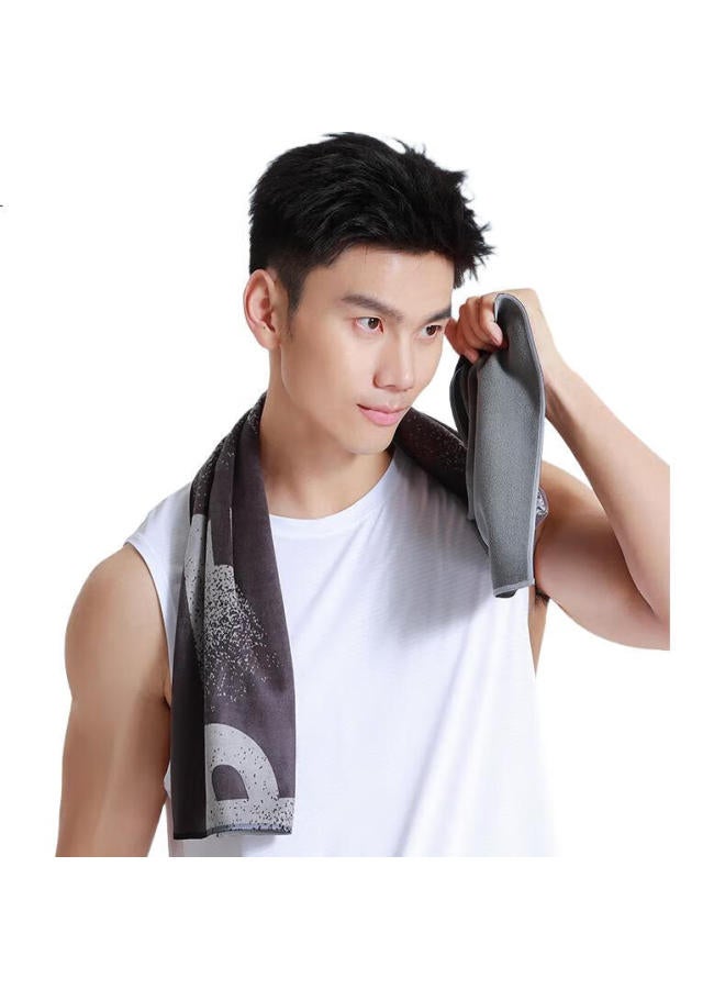 Peak Sports Towel, Sweat-Absorbing, For Swimming, Fitness, Badminton, Heat Relief, Water-Absorbing, For Face Washing And Bathing, Yhz4676 Blue - Image 1