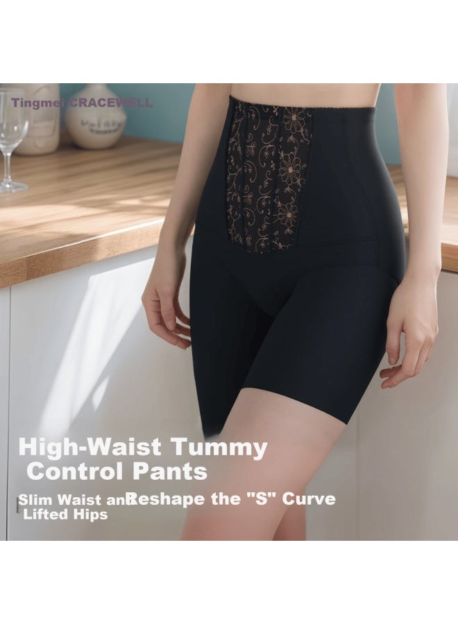 Gracewell High-waist Tummy Control Lifting Safety Shorts Seamless Antibacterial 3-in-1 Anti-exposure Non-chafing Underwear - Image 1