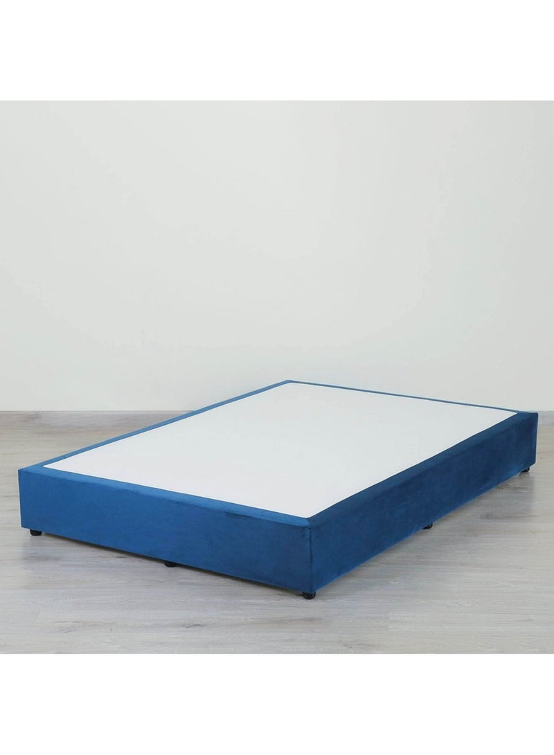 KARNAK Estorn Upholstered Velvet Bed Frame Bedroom Furniture Strong And Sturdy Modern Design Wooden Bed | Quiet And Comfortable Bed Queen 160x200cm Blue - Image 5