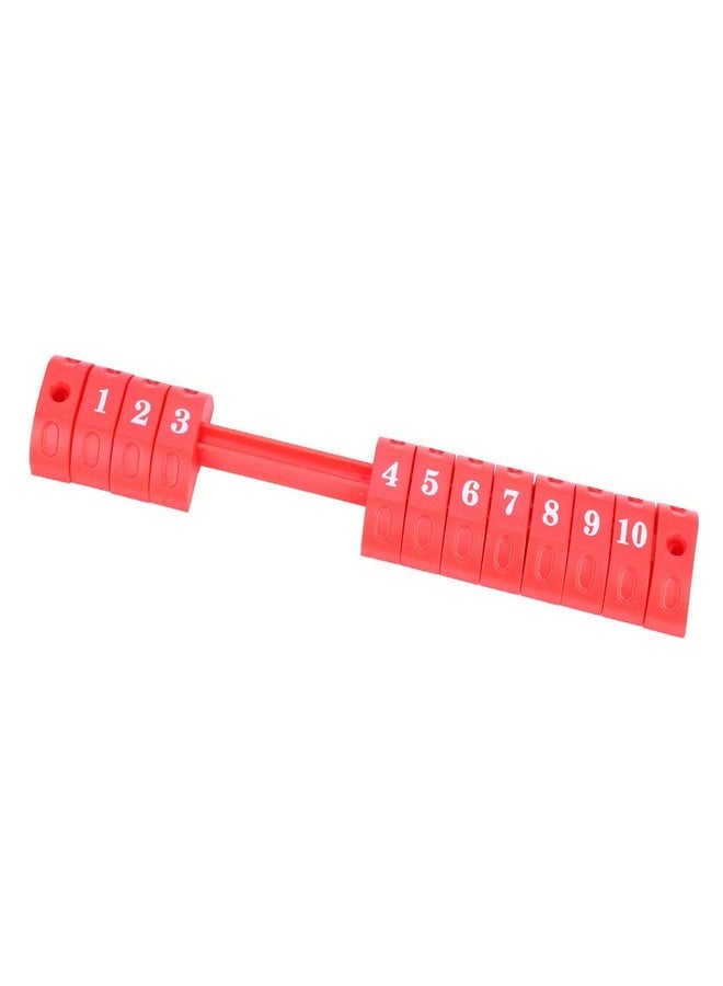 Luatoxry Foosball Ball Score Counter, 10 Numbers 2Pcs Table Football Scoring Counters, Plastic Foosball Table Scoring Counter, Red and Blue Foosball Scoreboard, 10.5x1.6inch - Image 4