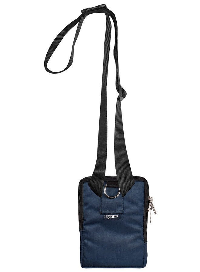 Syutm Men's Multipurpose Unisex Nylon Waist Pouch Fanny Pack Stylish Travel Bag Pouch with Belt Adjustable Strap (Blue) - Image 3