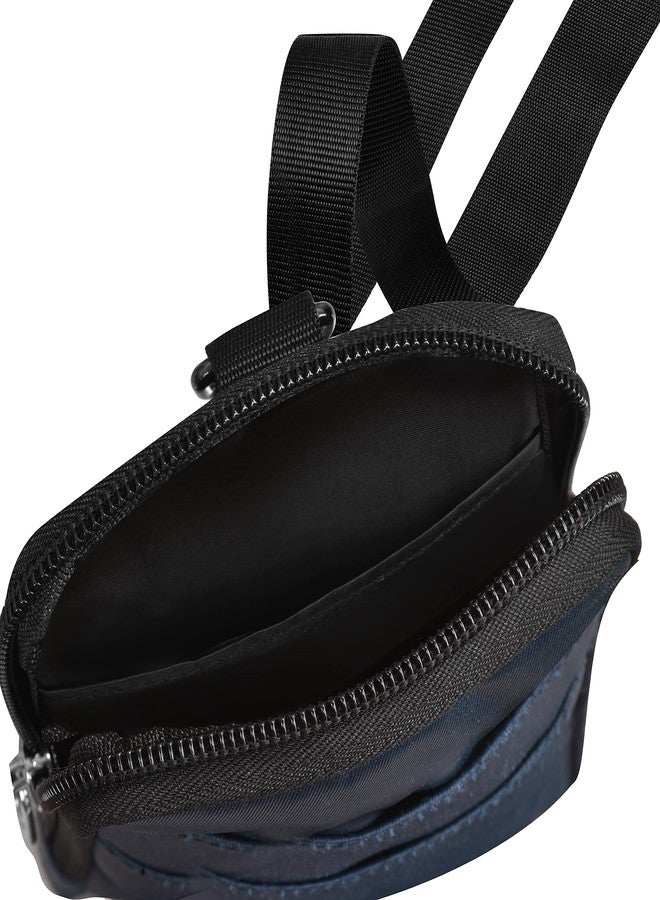Syutm Men's Multipurpose Unisex Nylon Waist Pouch Fanny Pack Stylish Travel Bag Pouch with Belt Adjustable Strap (Blue) - Image 4