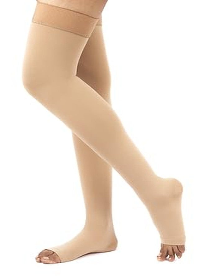 FederFlex Class 2 Compression Stockings - Open Toe | Thigh Length | XL - Image 3