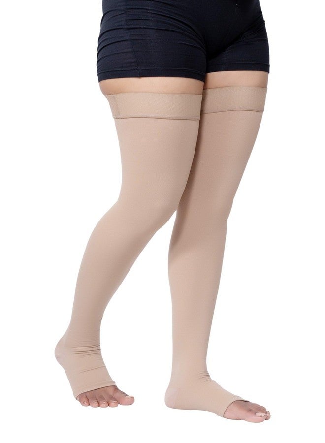 FederFlex Class 2 Compression Stockings - Open Toe | Thigh Length | XL - Image 5