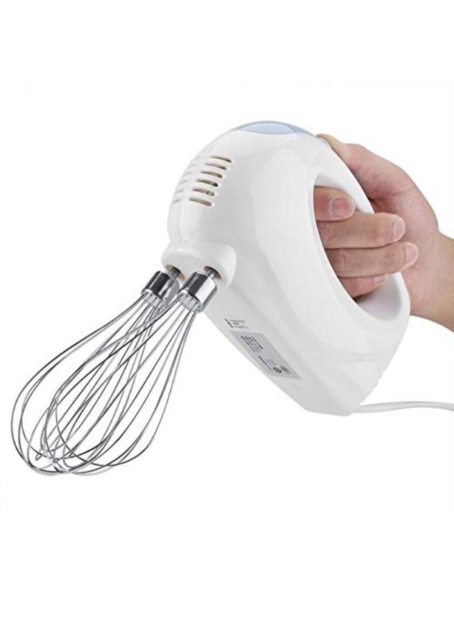 7-Speed Electric Hand Blender With Turbo Boost – 100W Motor, Dough Hook, Egg Whisk, Flat Mixer, Storage Box – Ideal for Cakes & Desserts  - Image 2