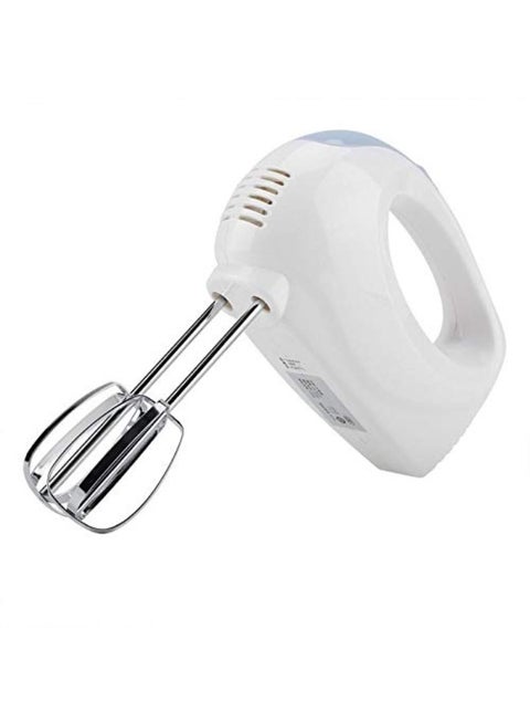 7-Speed Electric Hand Blender With Turbo Boost – 100W Motor, Dough Hook, Egg Whisk, Flat Mixer, Storage Box – Ideal for Cakes & Desserts