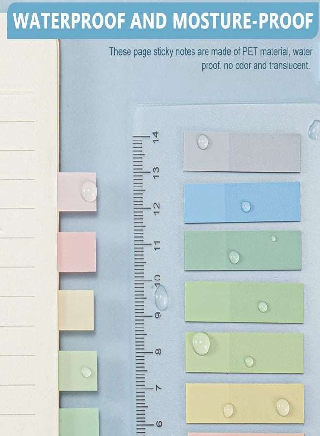 SHUTTLE ART Sticky Book Tabs, Book Markers, Repositionable Book Flags Strip, Writable Transparent for School Supplies and Office Supplies Colorful Sticky Book Tabs (1 Packs | 200 Pcs Notes) - Image 5