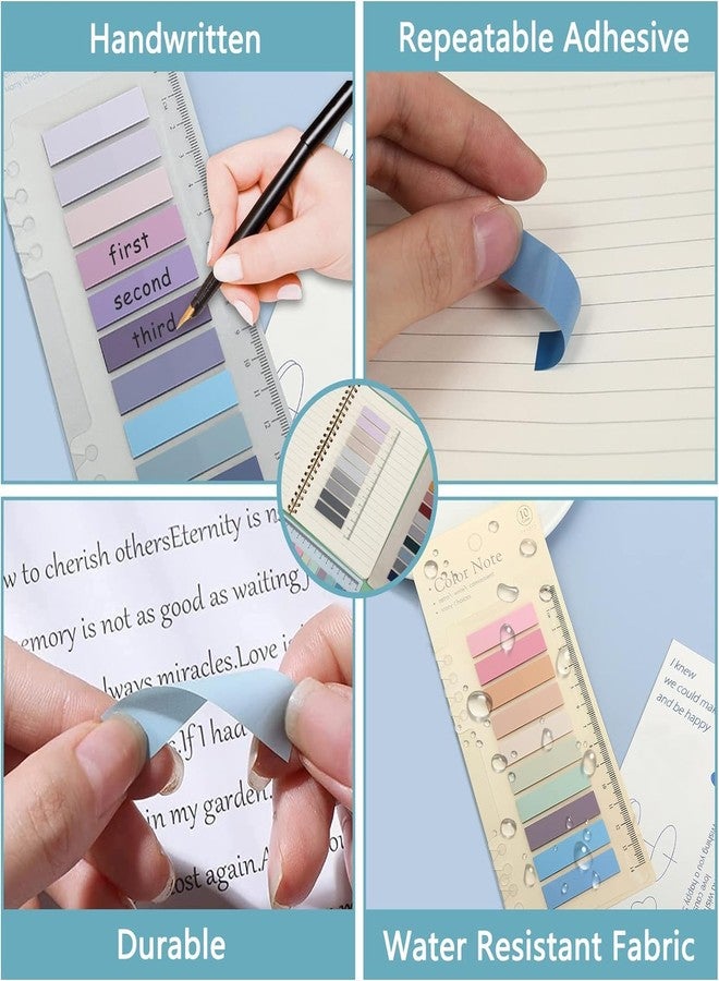 SHUTTLE ART Sticky Book Tabs, Book Markers, Repositionable Book Flags Strip, Writable Transparent for School Supplies and Office Supplies Colorful Sticky Book Tabs (1 Packs | 200 Pcs Notes) - Image 2