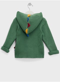 JoJo Maman Bebe Kids Dinosaur Cosy Hoodie  - Image 2