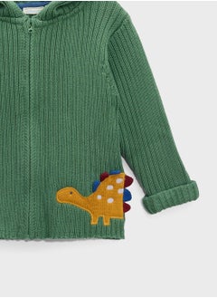 JoJo Maman Bebe Kids Dinosaur Cosy Hoodie  - Image 3