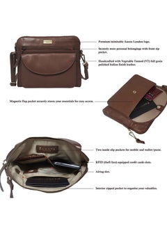 Crossbody Bags For Women Real Leather Purses With Rfid Protection Multiple Pockets And Adjustable Strap (10 X 8.5 X 1.5 Jean Brown Polished Vt) - pzsku/ZA367A5E9B65337E0ECA0Z/45/_/1714993939/d465abeb-8912-49fe-b9d1-374241063aca