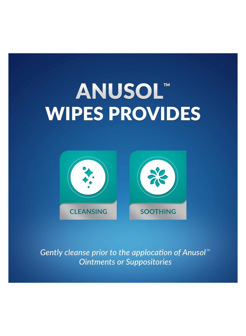 Anusol Cleansing Hypoallergenic Cooling Flushable Wipes 40 Count - Image 4
