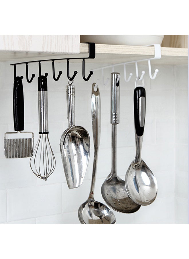 O Ozone Mug Storage Organizer [ Hanging Cup Holder ] For Kitchen Utensils [ Hanging Kitchen Storage Rack ] Mug Holder - White  - Image 4