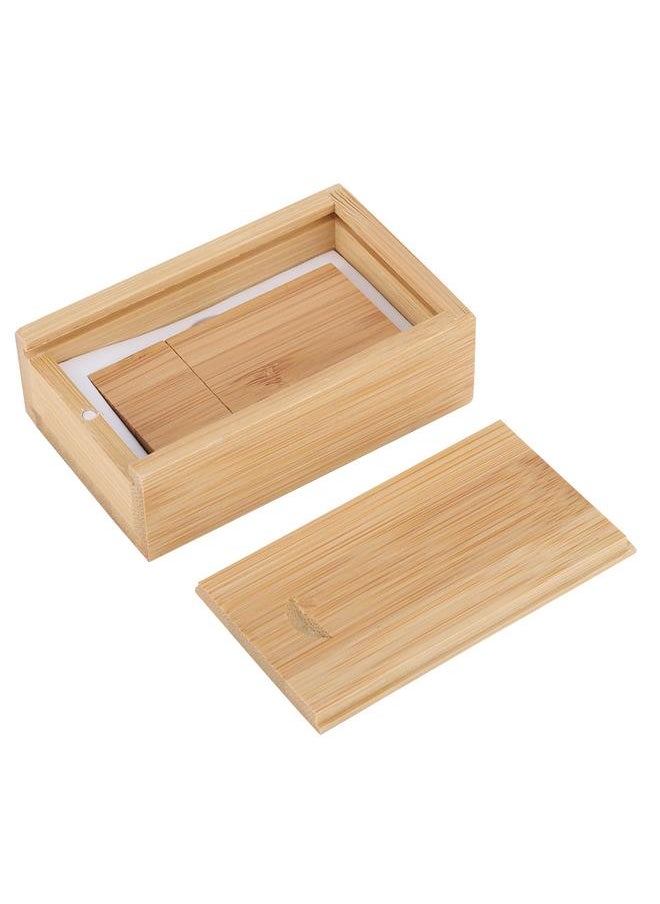 Thoraya - Wooden Long Shape Flash Drives Storage USB 2.0 U Disk Memory Stick (64G) - Image 1