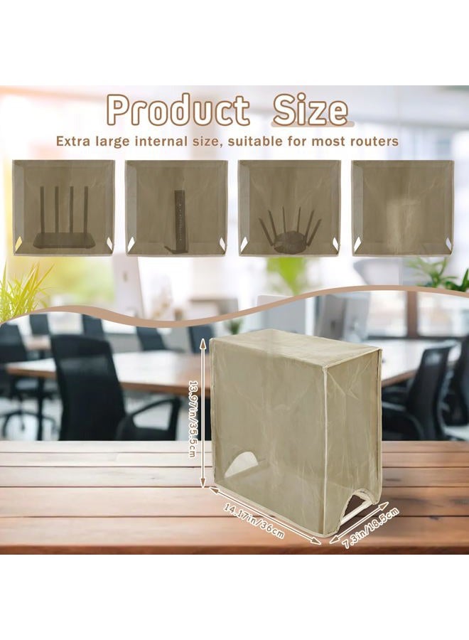 Otoolling Large WiFi Router Cover and Smart Meter Cover Block 90% of WiFi Router EMF and 5G Electric Meter Faraday Cage Protection - Image 2