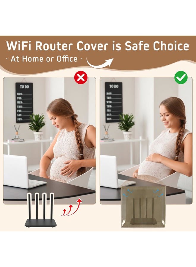 Otoolling Large WiFi Router Cover and Smart Meter Cover Block 90% of WiFi Router EMF and 5G Electric Meter Faraday Cage Protection - Image 5