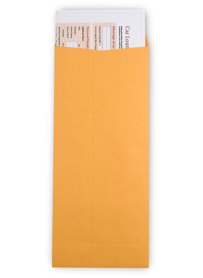 GUARDIAN - Dian 10 Brown Shipping Policy Envelopes Adhesive Flap Envelopes For Invoices Reports & More Open End Security Envelopes W 24 Lb Paper Brown Envelopes - Image 1