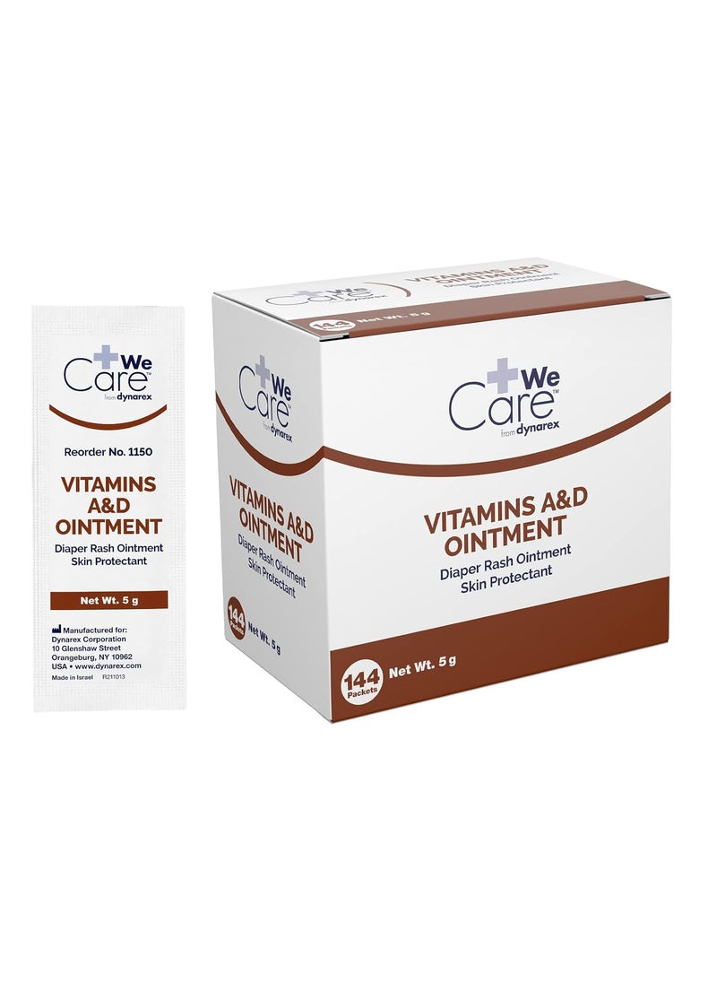 Dynarex Dynarex 268883 Vitamins A & D Ointment, White, 5g Packet, Pack of 144 