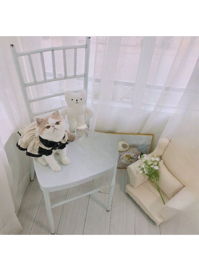A.M English style milk tea temperament Pet Dog Cat dress - Image 3