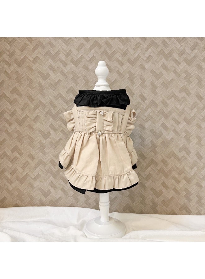 A.M English style milk tea temperament Pet Dog Cat dress - Image 5