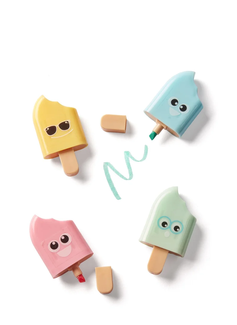 تينك Multicolor Ice Lolly Highlighters Set