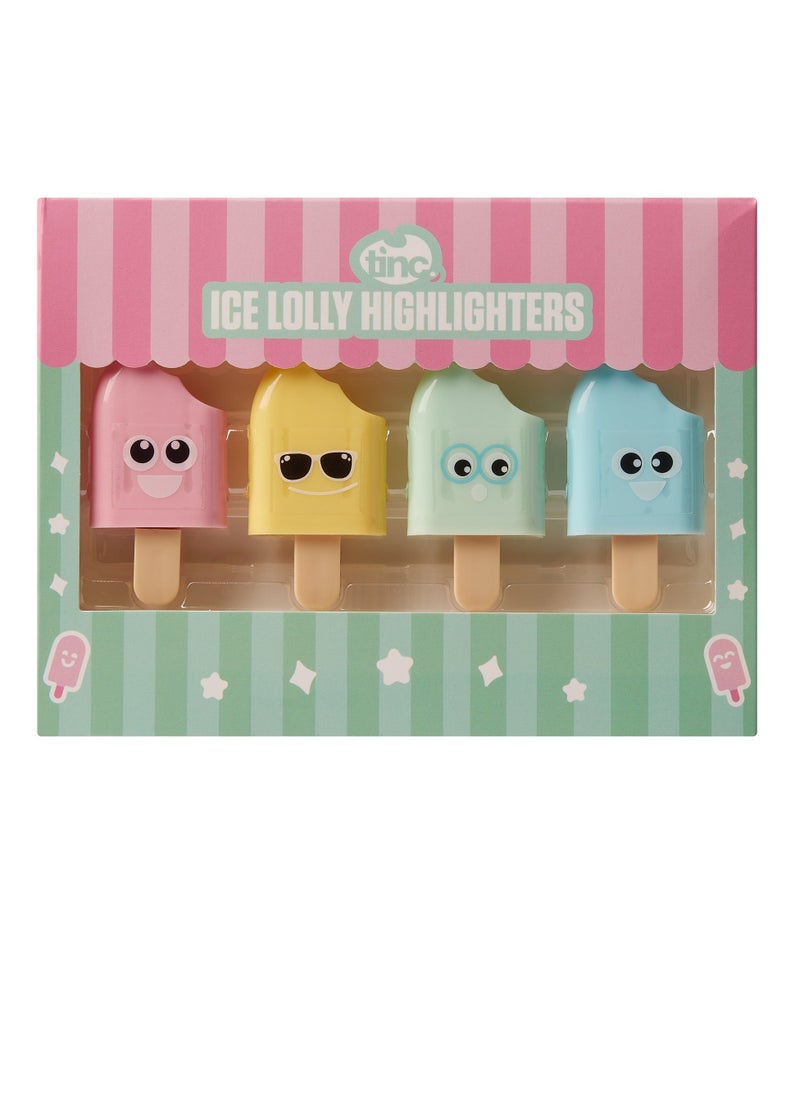 Tinc Multicolor Ice Lolly Highlighters Set - Image 1