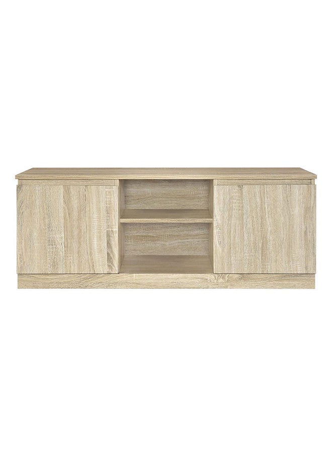 DANUBE HOME V2 Cenon TV Cabinet For Up To 50 Inches TV Entertainment Modern Design Wall Unit Furniture Wooden TV Stand For Living Room, Bedroom Made in Malaysia TV Unit Rack L130XW45XH50 cm - - Natural Oak  - Image 1