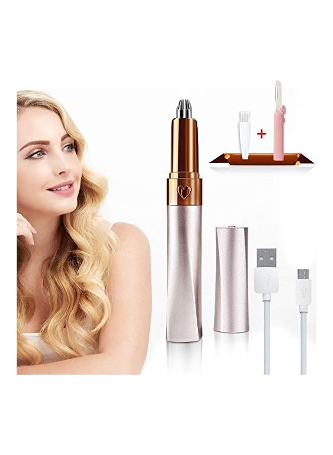 NIBEMINENT Hair Remover Epilator Pink/Gold/White - Image 1