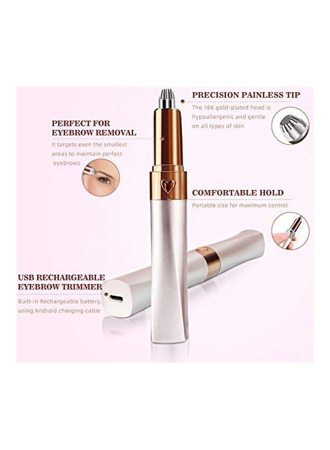 NIBEMINENT Hair Remover Epilator Pink/Gold/White - Image 3