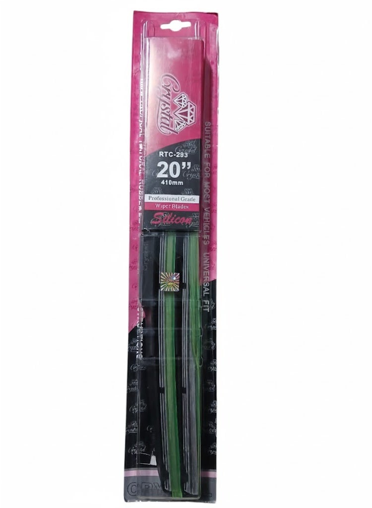 Crystal Bone Blade Wipers 20" Grey – Smooth Clear Wiping