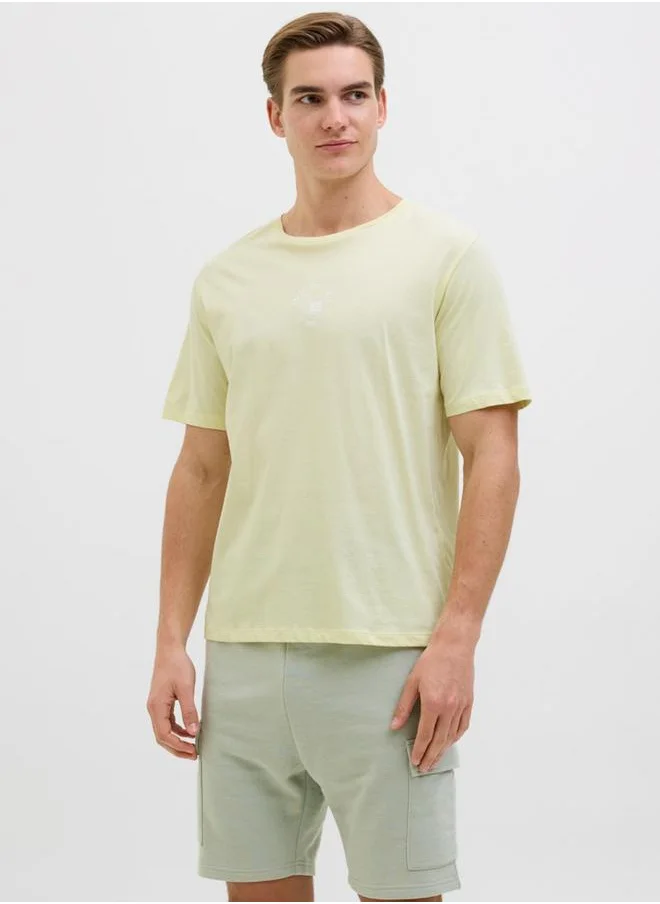 JJ Rebel by Jack & Jones JJ REBEL Graphic Print Round Neck T-Shirt