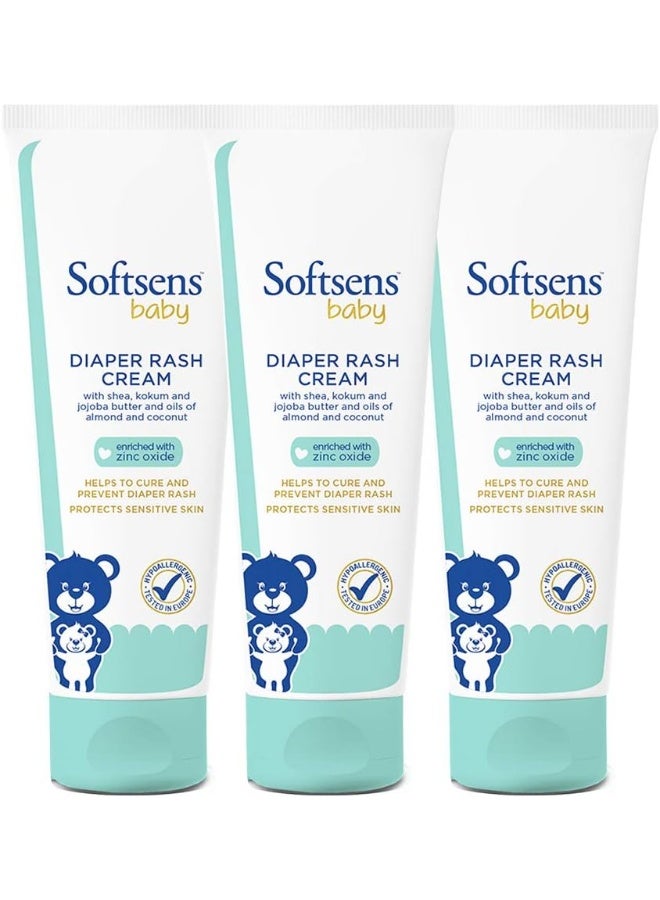 Softsens Baby Natural Diaper Rash Cream, 50 g (Pack of 3) - Image 1