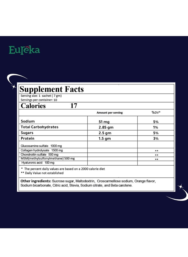NEW WELL Euresense  Box 10 Sachets  - Supports elasticity & cushioning in joints  - Image 4