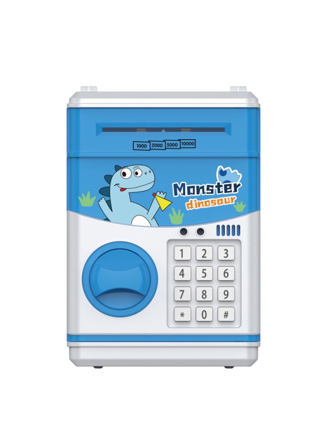 Special Cartoon Piggy Bank ATM Password Box Music Automatic Roll Money Children Creative 61 Gift-Color:821-2 Dinosaurs - Image 1