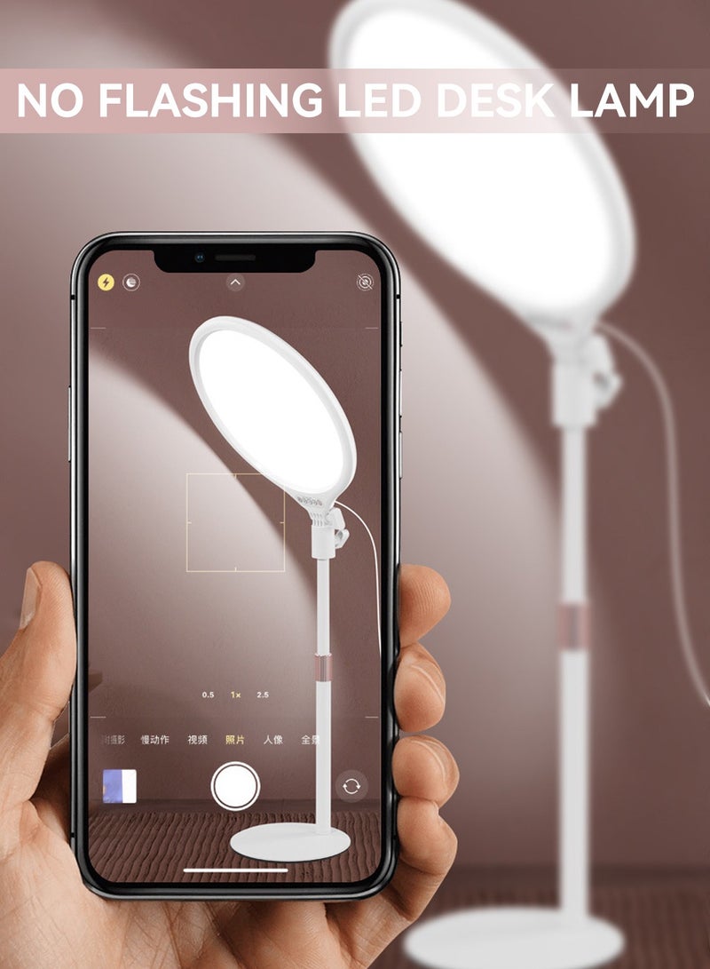 LEOKOR 10.2" Ring Light,Ring Light for Desk Video Recording,Desktop Laptop Light Ring Video Conference Zoom Lighting,for Computer,Live Streaming,Video Call,Podcast White - Image 2