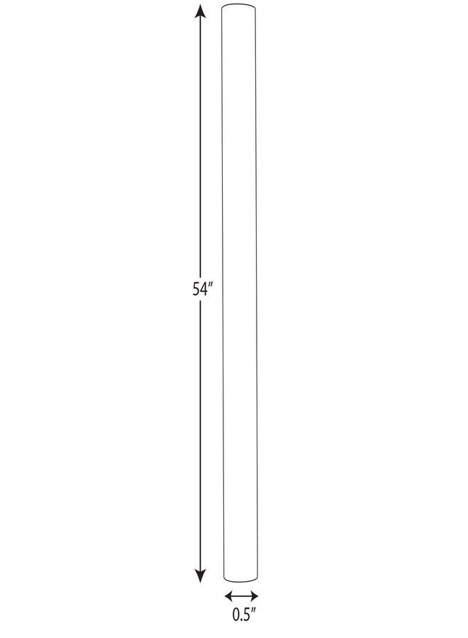 Progress Lighting Ceiling Light or Fan Stem Extension Kit, Two 12" and Two 15" Stems, 54" Total Length, 1/2" Diameter, Hanging Light Fixture & Ceiling Fan Downrod Extension, Galvanized (P8601-141) - Image 3