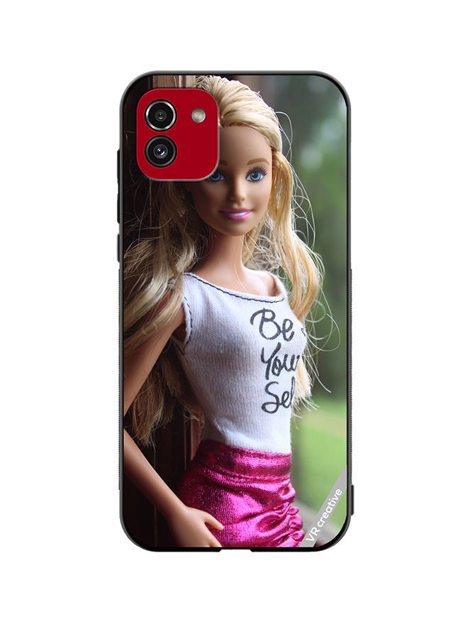 VR CREATIVE Protective Case Cover For Samsung Galaxy A03 Barbie Doll Design Multicolour - Image 1