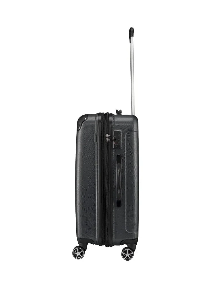 Wenger Protector Medium Hardside Expandable 67cm Check-In Luggage Trolley Black - 612363