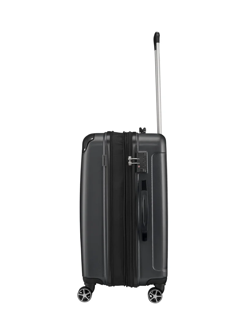 Wenger Protector Medium Hardside Expandable 67cm Check-In Luggage Trolley Black - 612363