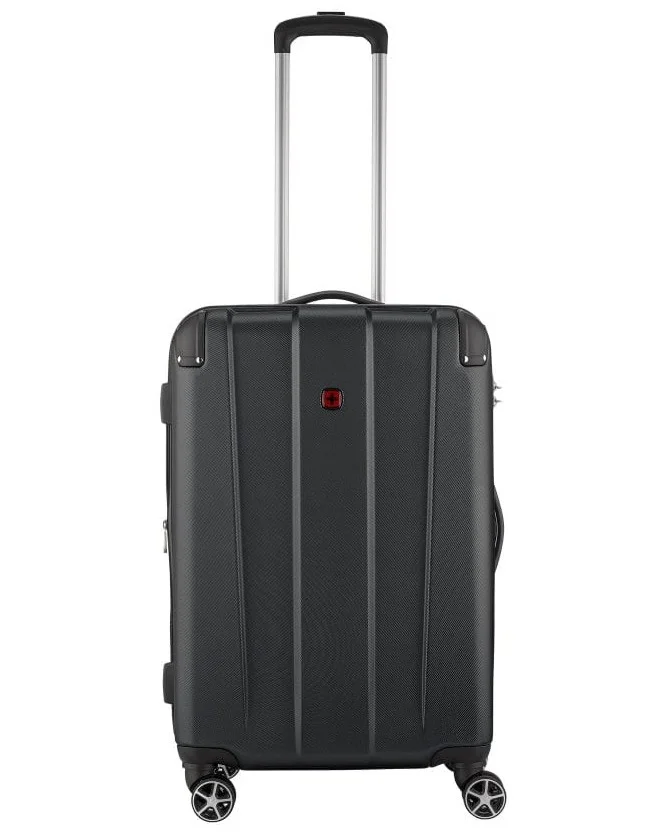 Protector Medium 67 Cm Hardside 4-Double Wheeled Expandable Check-In Luggage Trolley - Black