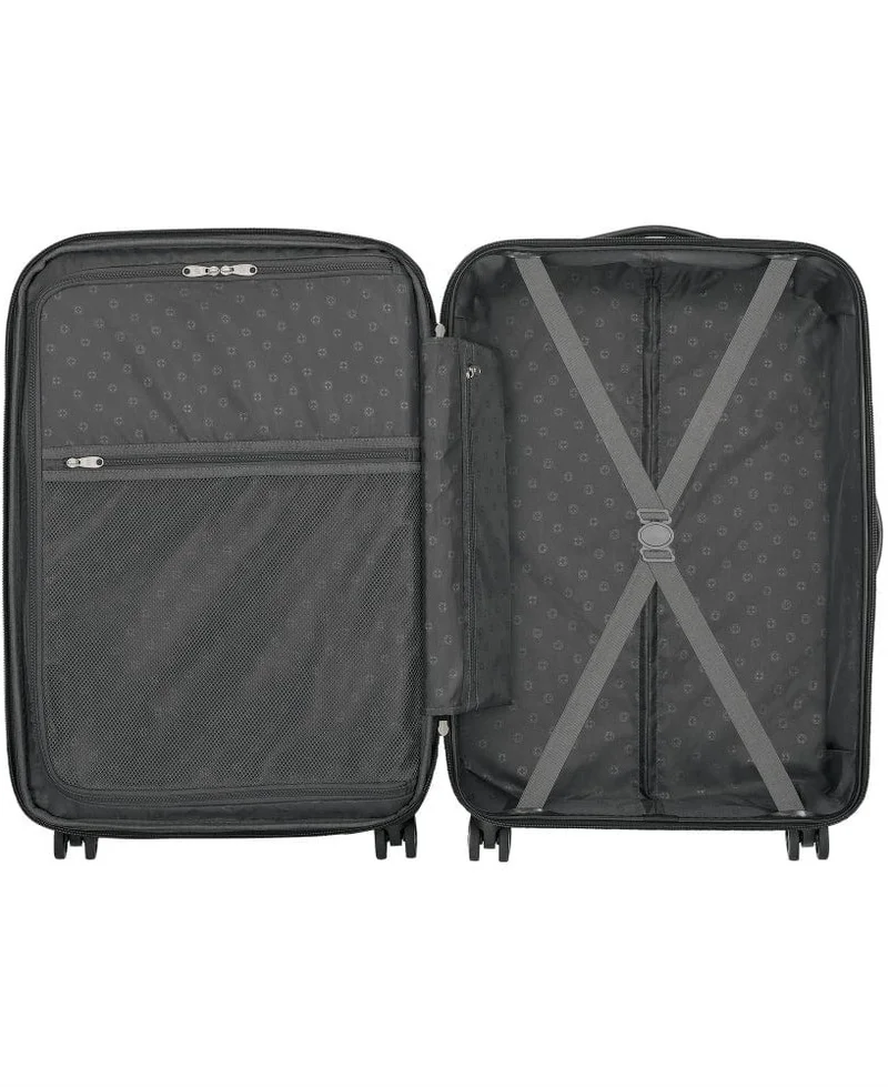 Wenger Black Protector Medium 67 Cm Hardside 4-Double Wheeled Expandable Check-In Luggage Trolley - Black  | Best Price UAE