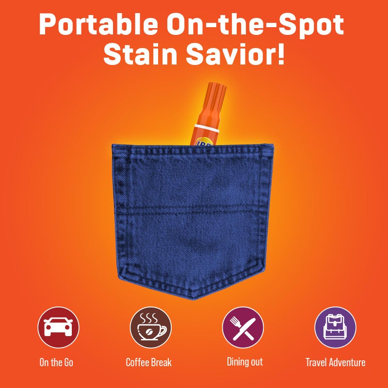 IBB Powerful Stain Remover for Clothes, Instant Spot Cleaning for All Laundry Tough Stains, Travel-Friendly & Portable Stain Remover Pen, Effective Stain Sticks, 5 Count - Image 5
