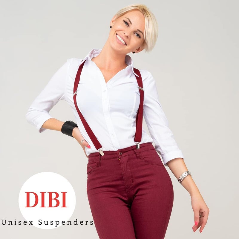 DIBI Suspenders for Men - Adjustable Y Back Mens Suspenders with 3 Heavy Duty Strong Clips - Image 5