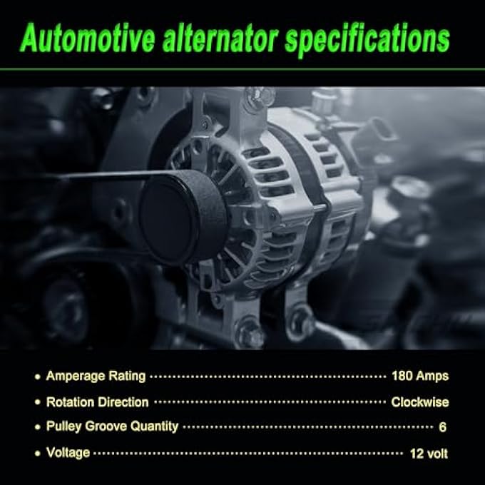 SHICHU Alternator Compatible with Mercedes-Benz CL550 CLS550 E550 GL550 GL450 GLS550 ML550 S550 SL550 SLK550 Replace for FG18S029 A0141540902 0009068601 0141540902 A3126 4.7L V8 5.5L V8 - Image 4